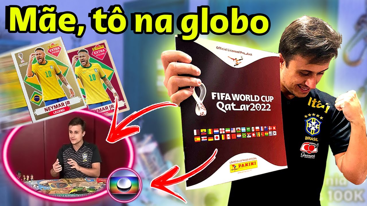 VICIOMANIA NO ESPORTE ESPETACULAR (REDE GLOBO)!!!  &Aacute;LBUM DA COPA DO MUNDO QATAR 2022 PANINI