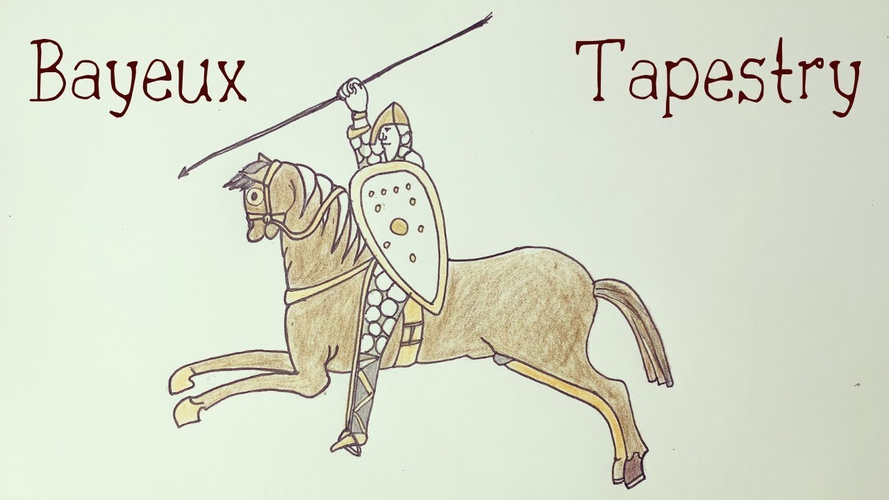 Bayeux Tapestry - how to draw a knight on horseback