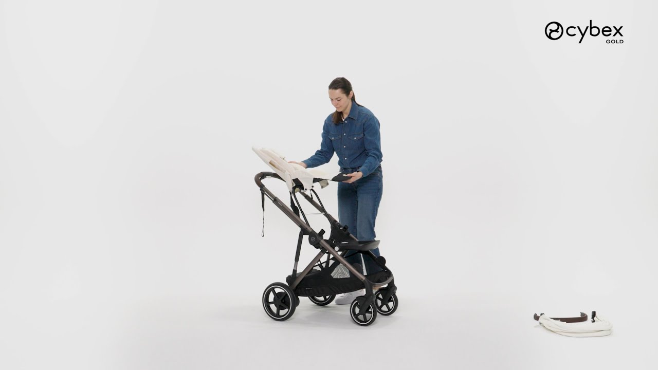 Cybex e-Gazelle S - Tutoriál - Ako navliecť textilný poťah na športovú sedačku