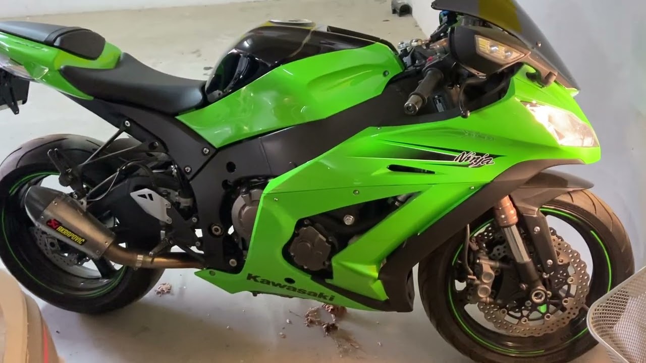 Kawasaki ninja zx10r  2013 cold start after 4 months