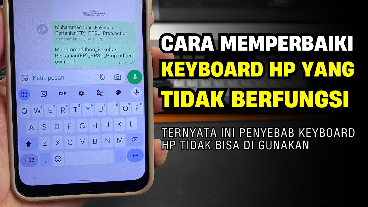 Cara Memperbaiki Keyboard HP yang Tidak Bisa Digunakan!