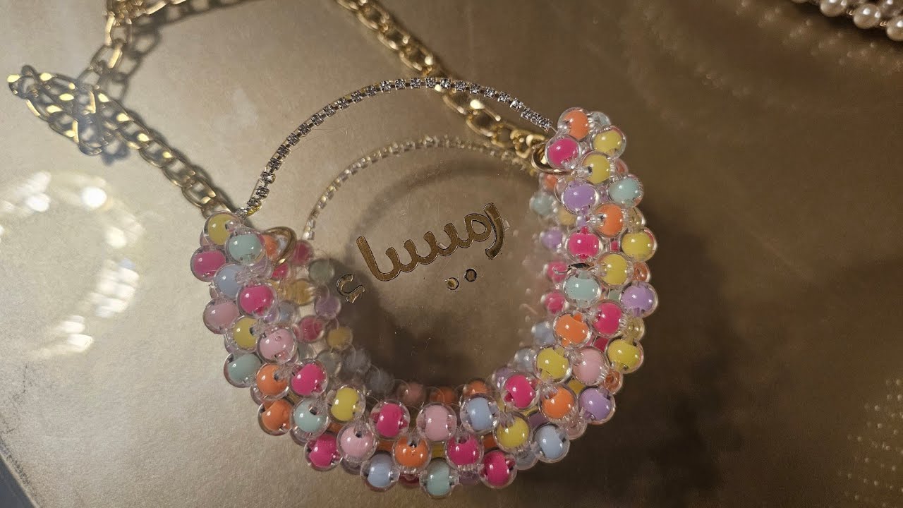 طريقة عمل شنطة خرز، #شنطة_اطفال_خرز، how to make pearl beaded bag 