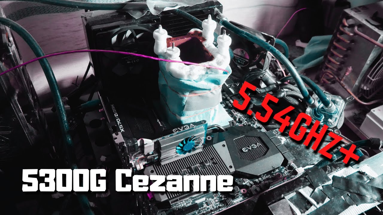 Summary of AMD 5300G on LN2 - Hard Coldbug at -120c & Overclocking to 5.54GHz+