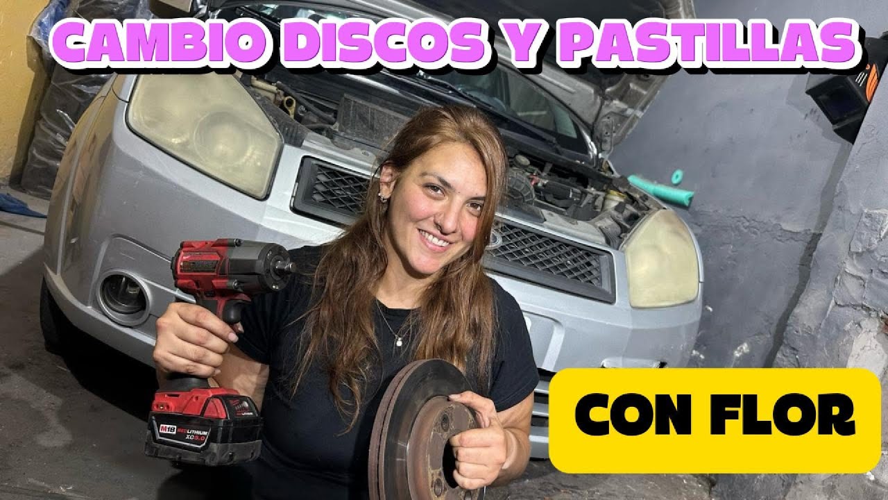 Cómo cambiar discos y pastillas Ford Fiesta | Flor aprende a arreglar su auto!.