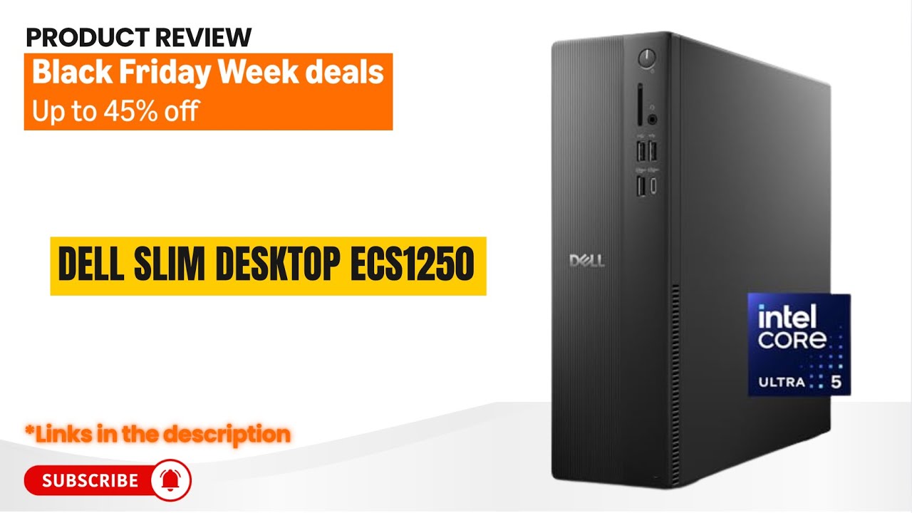 Обзор тонкого настольного компьютера Dell ECS1250: Intel Core Ultra 5-225, 16 ГБ DDR5, SSD 512 ГБ...