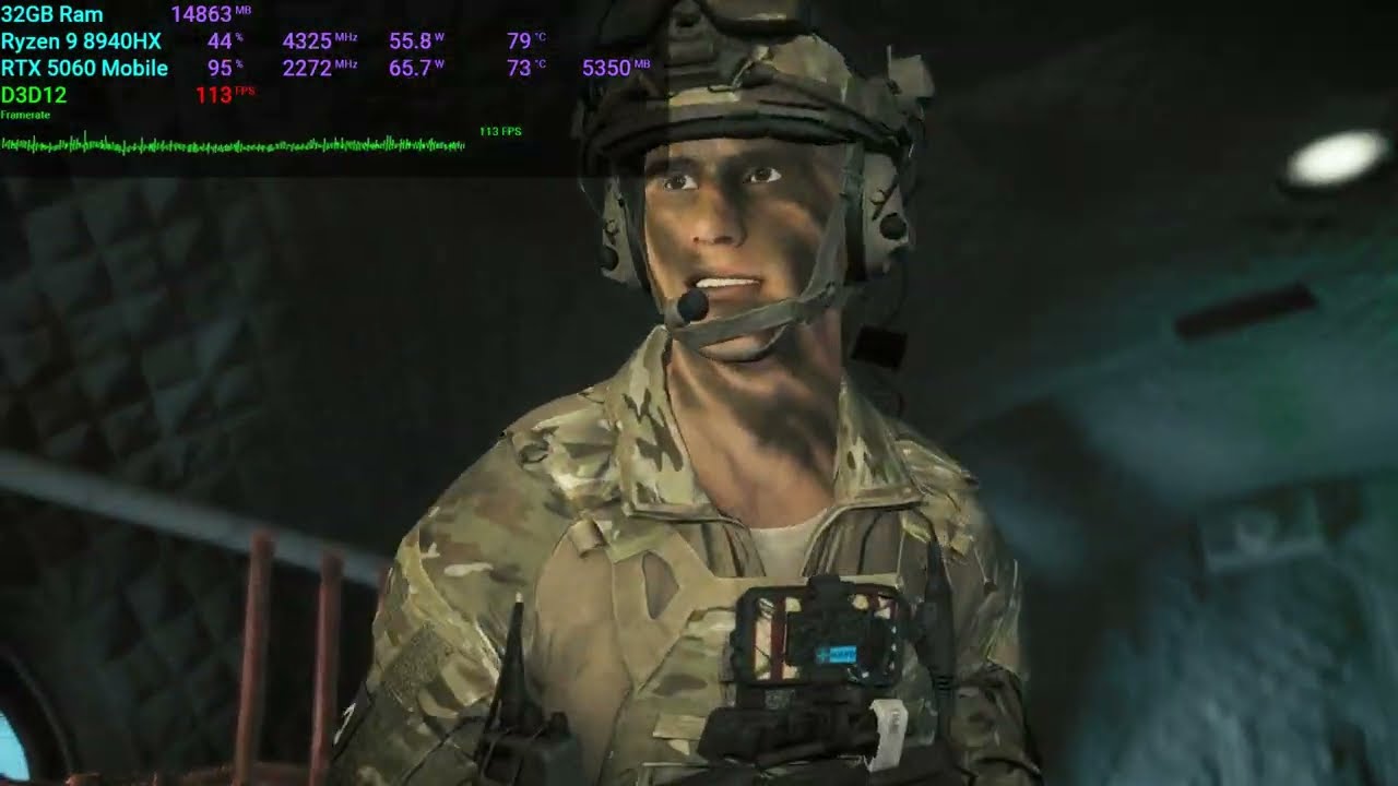 RTX 5060 Mobile - Balanced Mode - Battlefield REDSEC - Low Power Gaming!
