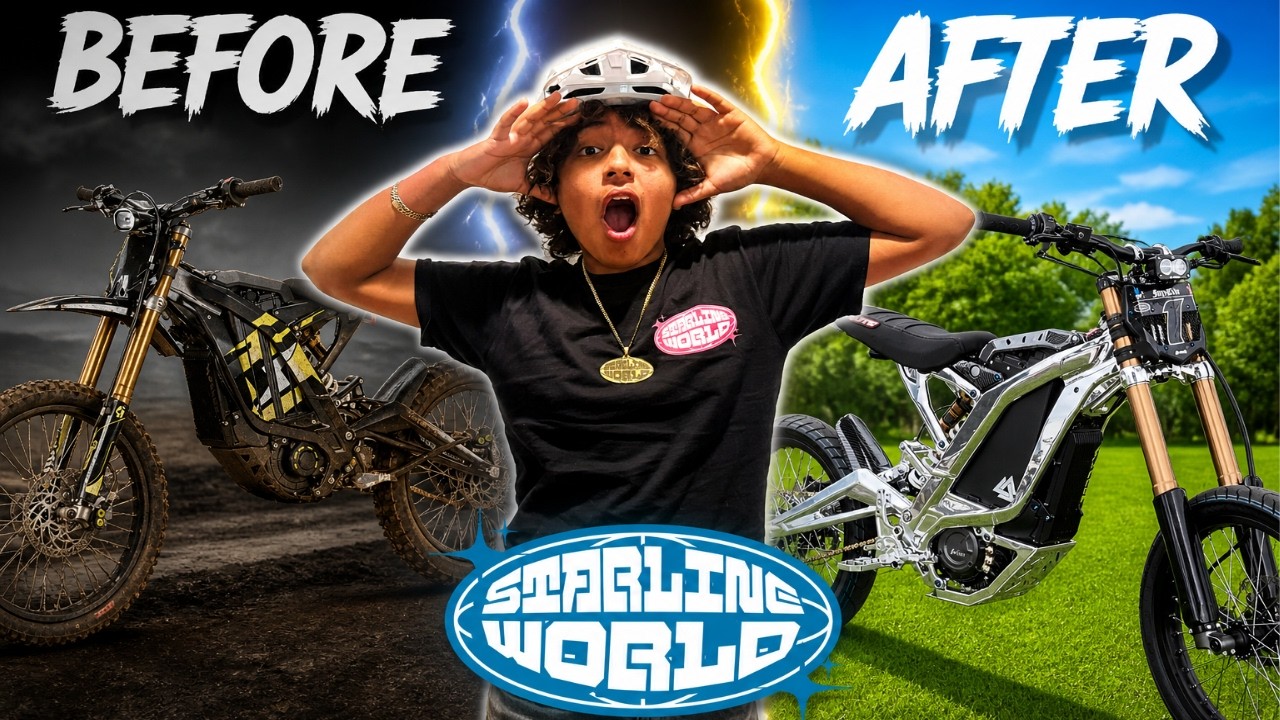 From STOCK to FULL CHROME Surron&hellip; INSANE Transformation!