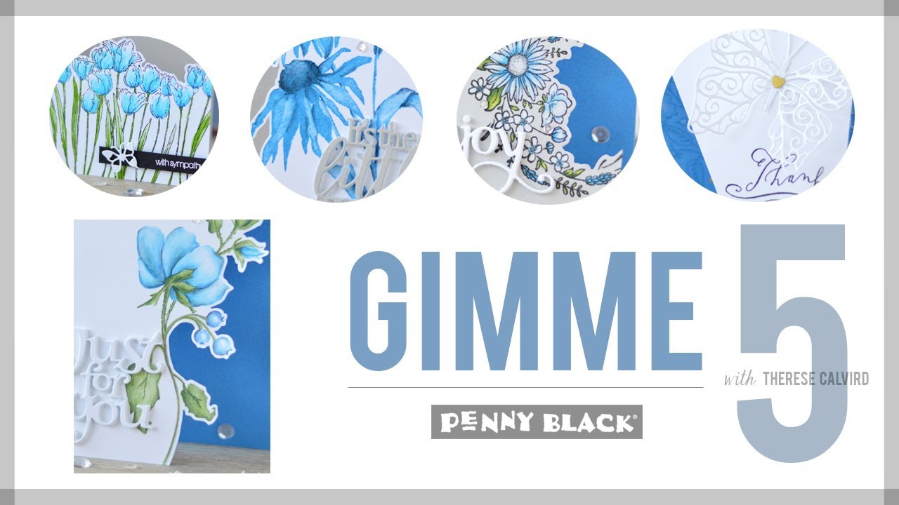 Penny Black Gimme 5 - Cutting it Oddly!