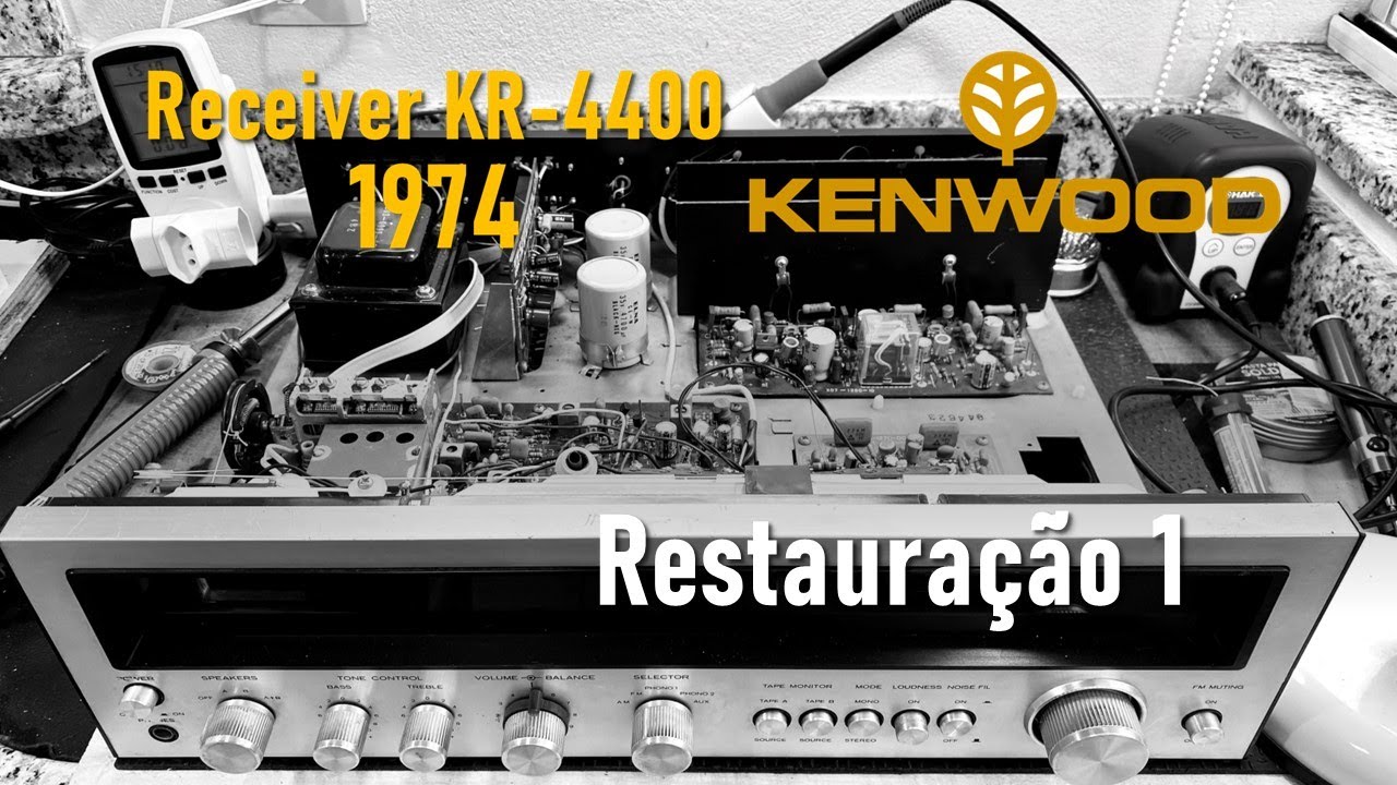 Receiver Kenwood KR 4400, 1974 - Restauração 1