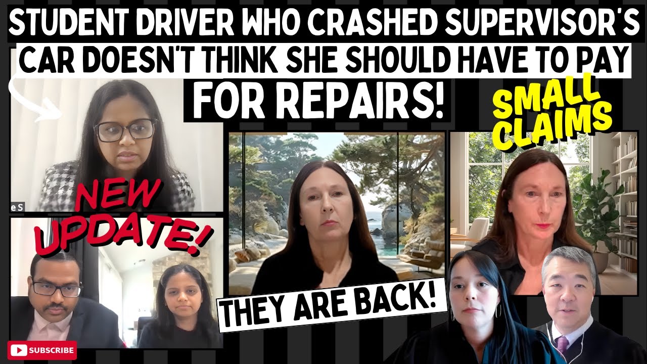 Student Driver Who Crashed Supervisor’s CAR Doesn’t Think She Should Have To PAY For Repairs!