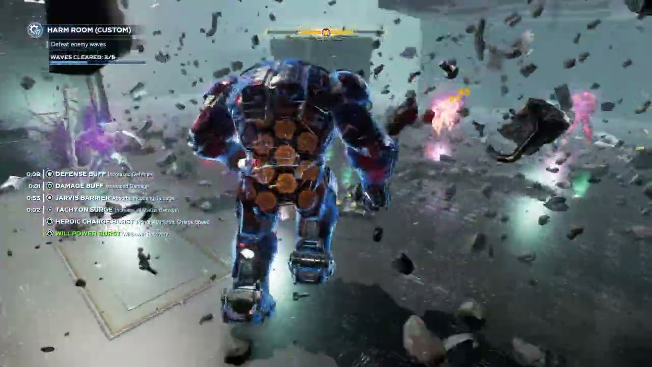 WORLD RECORD 😎💪🔥! Hulk-buster build: Harm Room: Brutal Size 8, Exos and Adaptiods. Marvel Avengers