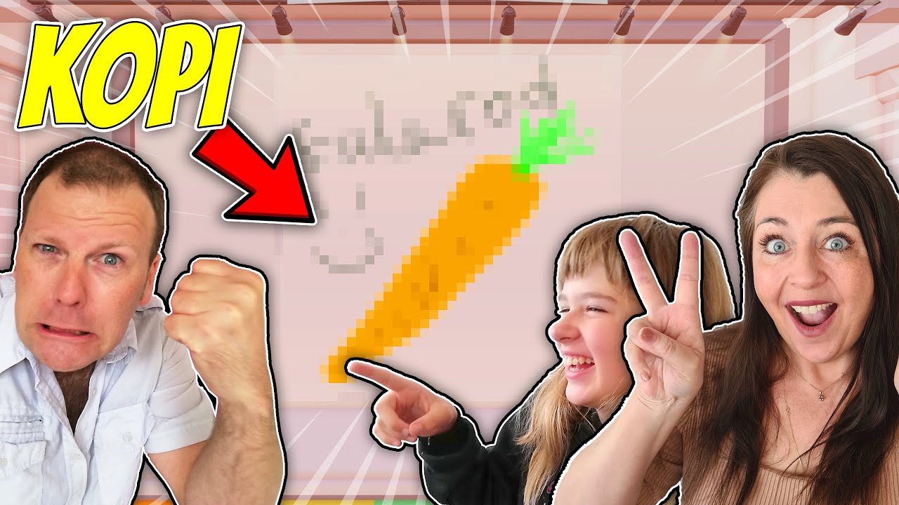 Sanne KOPIERER Thomas' TEGNINGER! ROBLOX SPEED DRAW