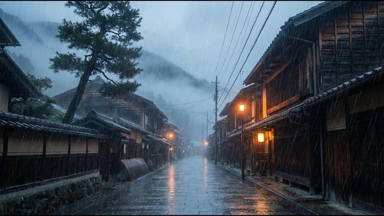 Rain Sounds For Sleeping 99% | Heavy Rain & Gentle Thunderstorm Ambience For Instant Deep Sleep