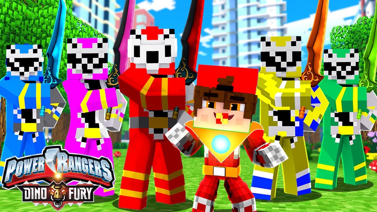 Minecraft - Who's Your Family? TREVIN FOI ADOTADO PELOS POWER RANGERS ! Power Rangers: Dino Fury