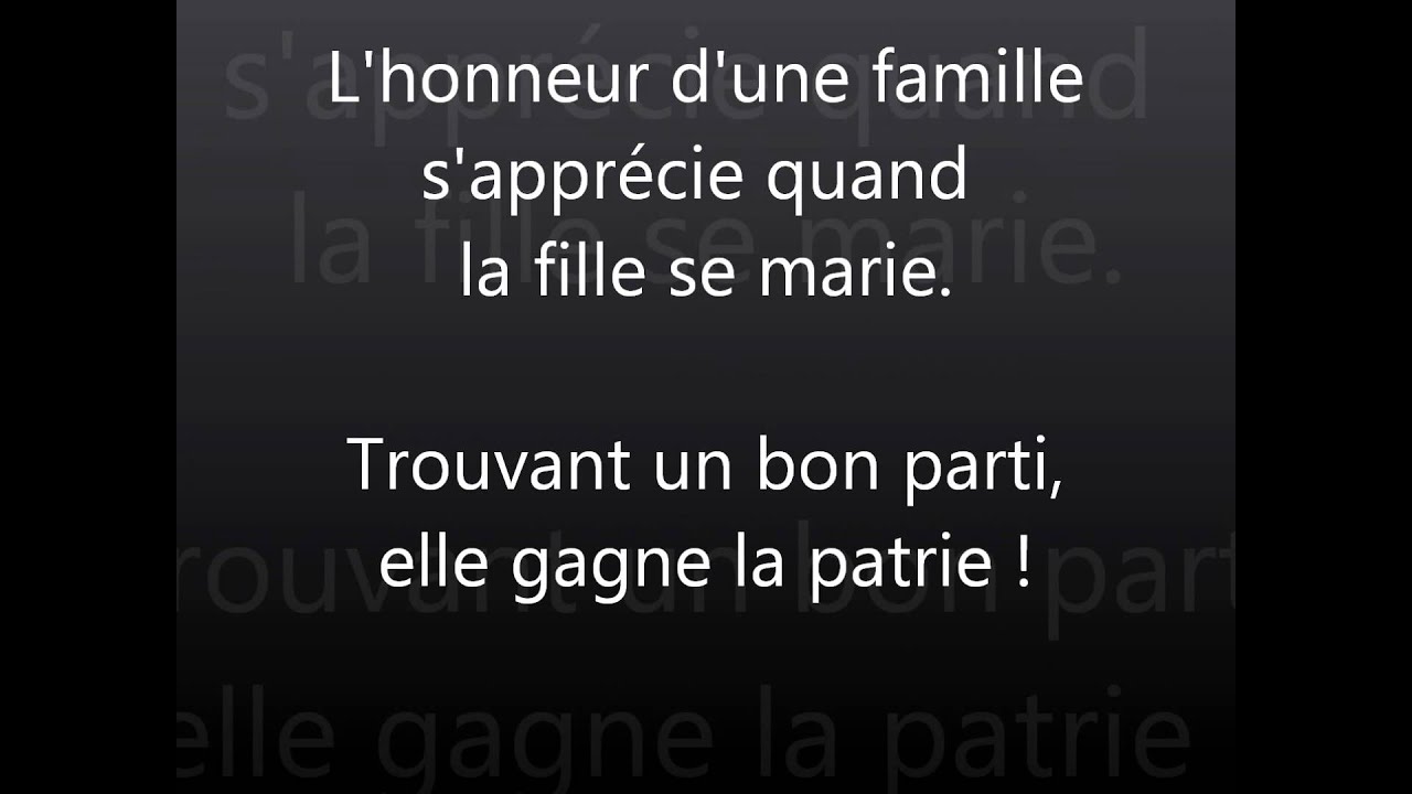 Honor to us all - Mulan (Disney) - French with Lyrics