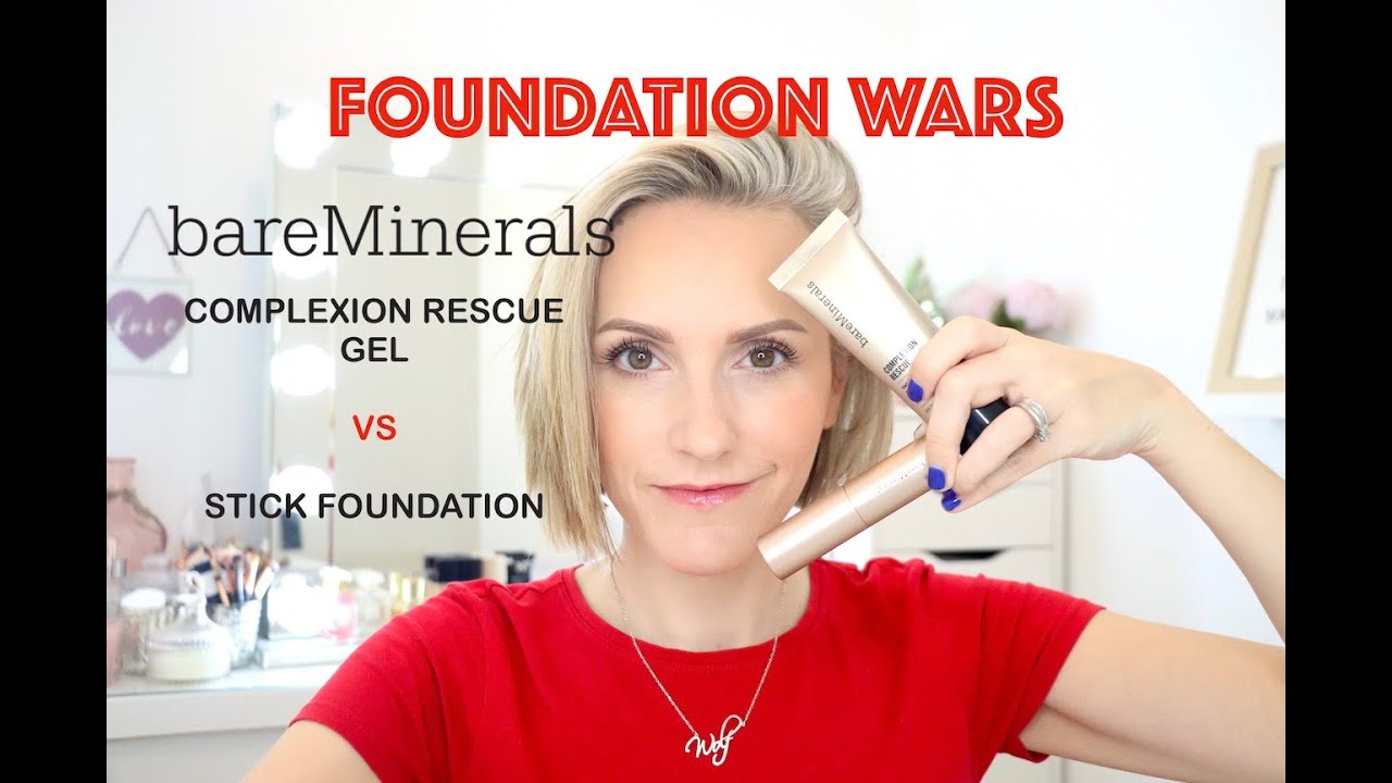 FOUNDATION WARS - BARE MINERALS Complexion Rescue Gel Vs Stick Foundation