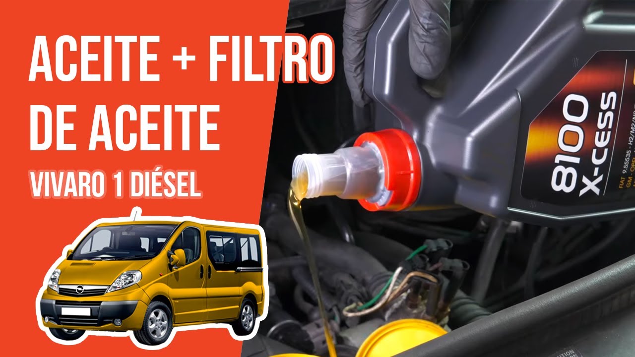 Cambio de aceite y de filtro de aceite Vivaro 1 1.9 CDTI 🛢