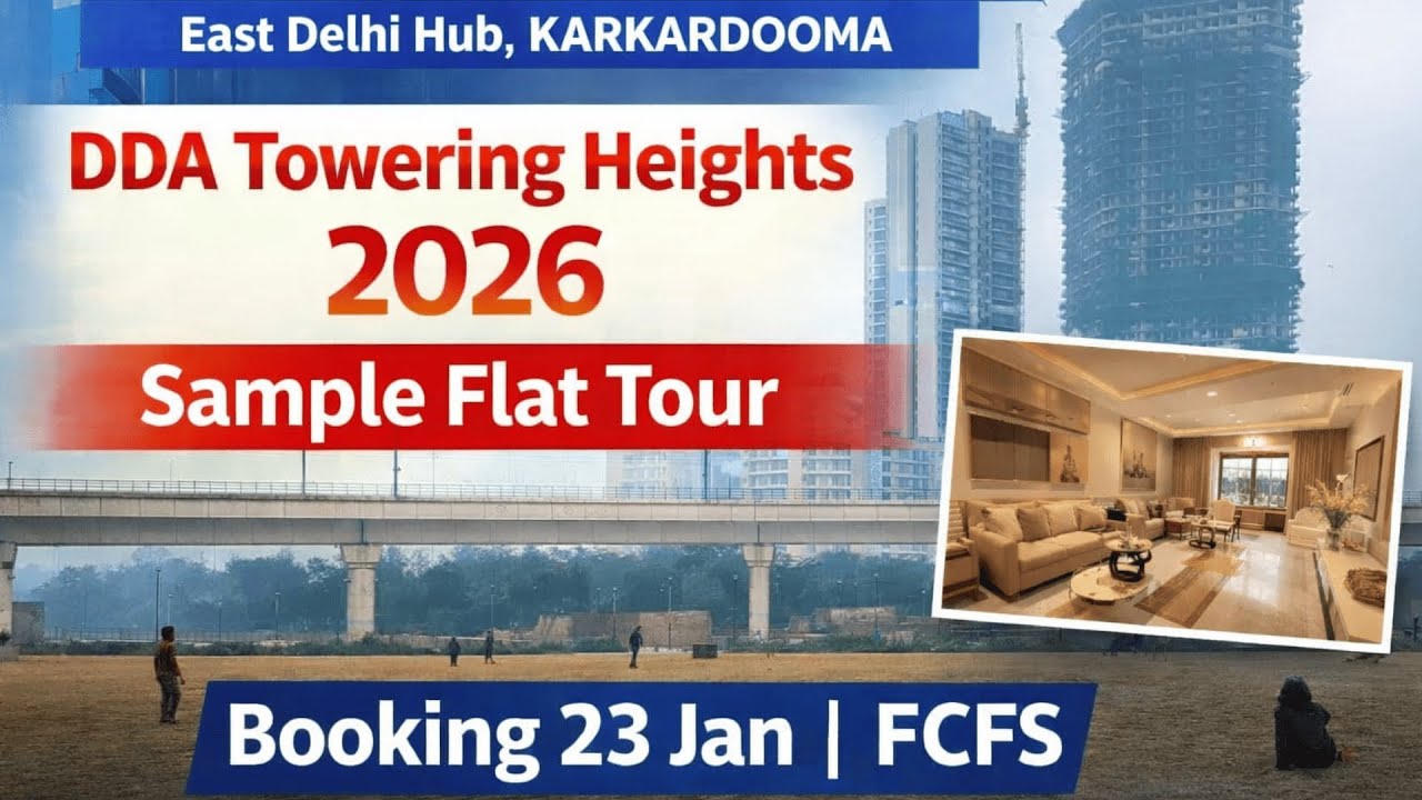 DDA Towering Heights Karkardooma East Delhi Hub TOD Project RT01 Kanchenjunga Tower 2BHK Sample Flat