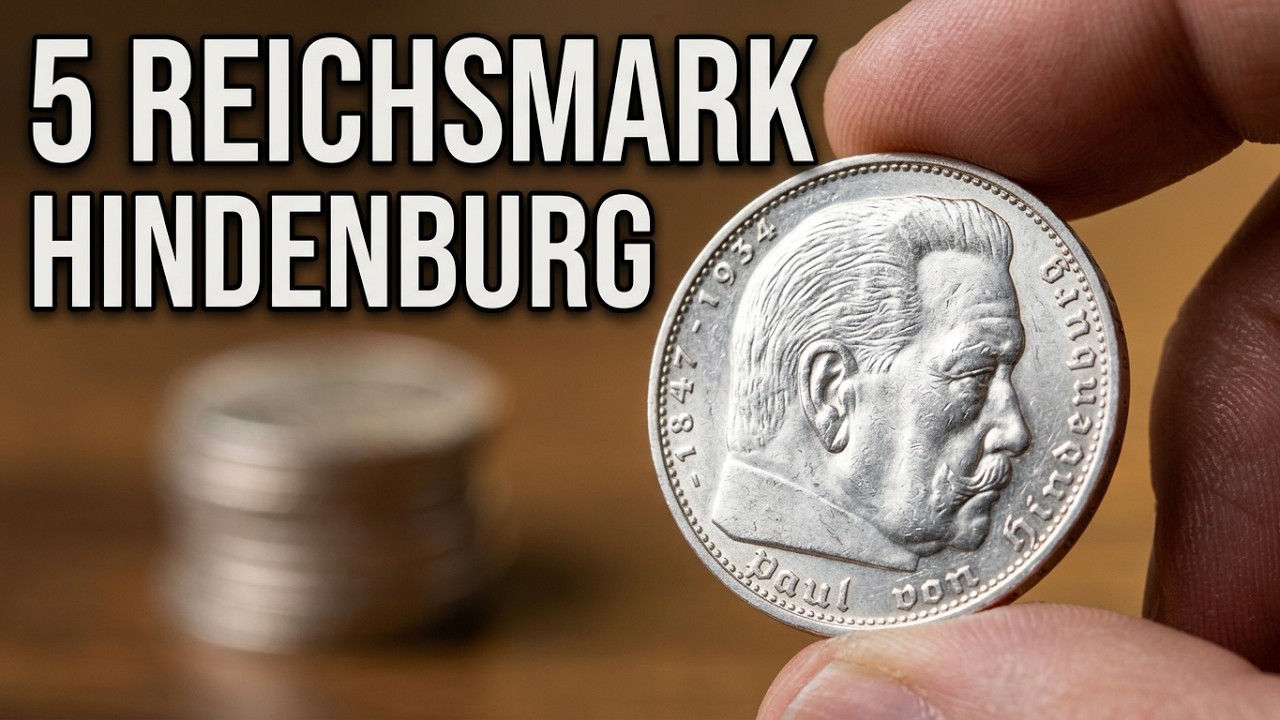 GERMANY 5 SILVER REICHSMARK 1936,1937,1938,1939 - Paul von Hindenburg
