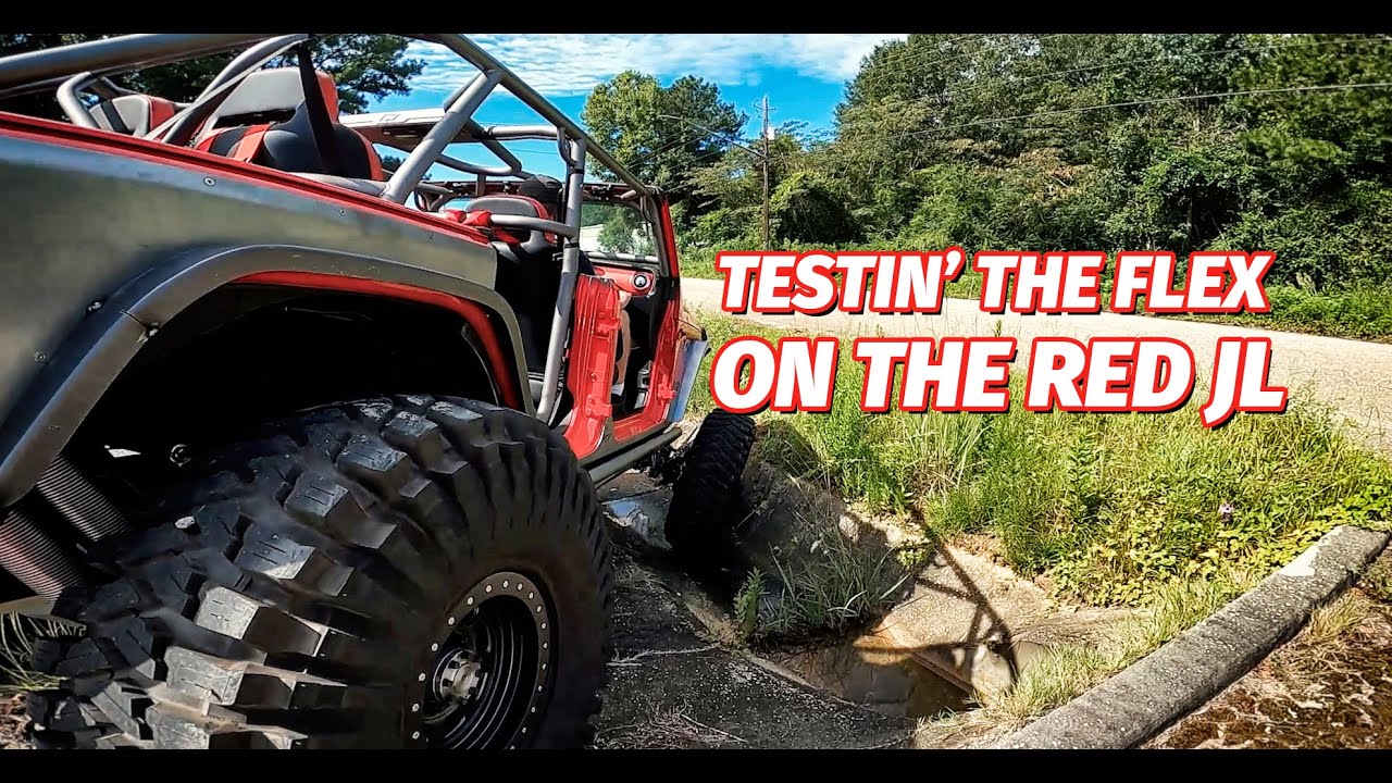 New! RED Jeep JL Build: Testin' the Flex