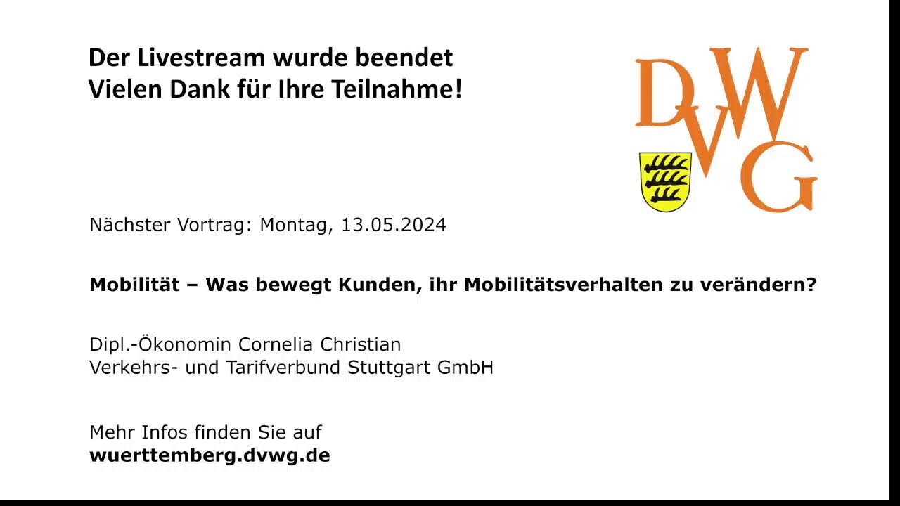 DVWG Vorträge Junger Verkehrswissenschaftler