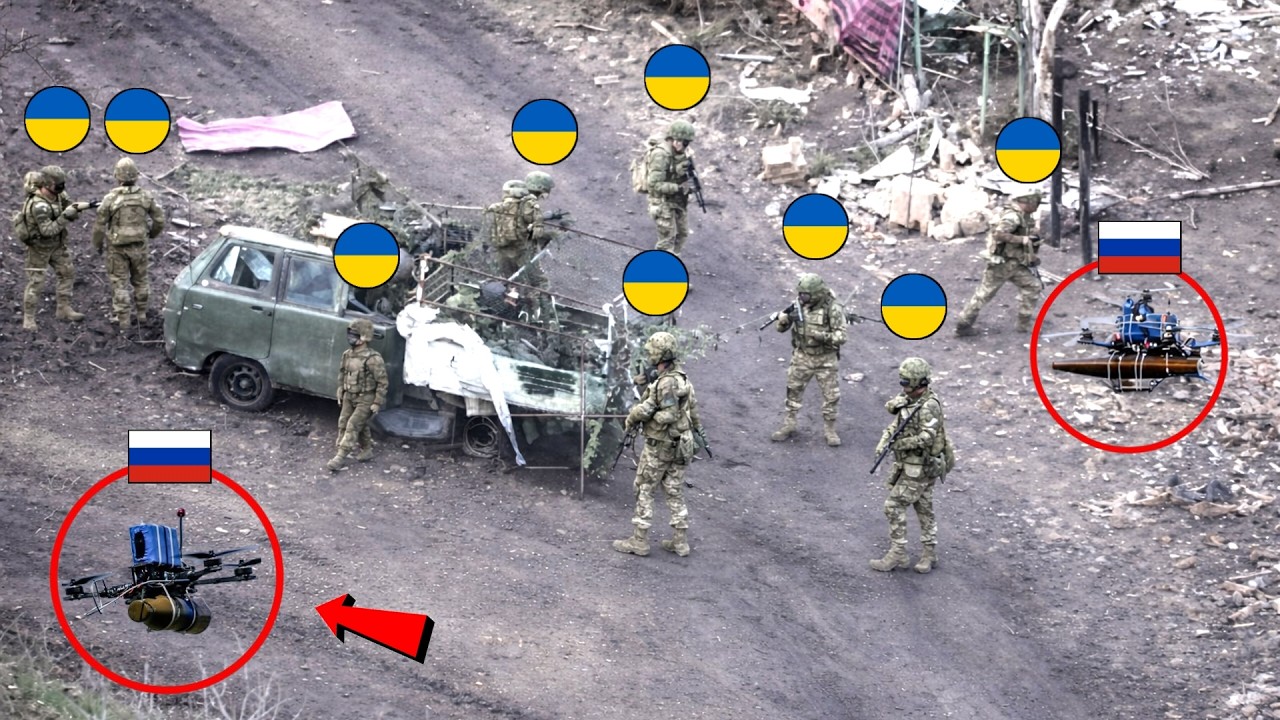 Ukrainian Soldiers Realized Two Russian Drones Had Spotted Them — But It Was Too Late!