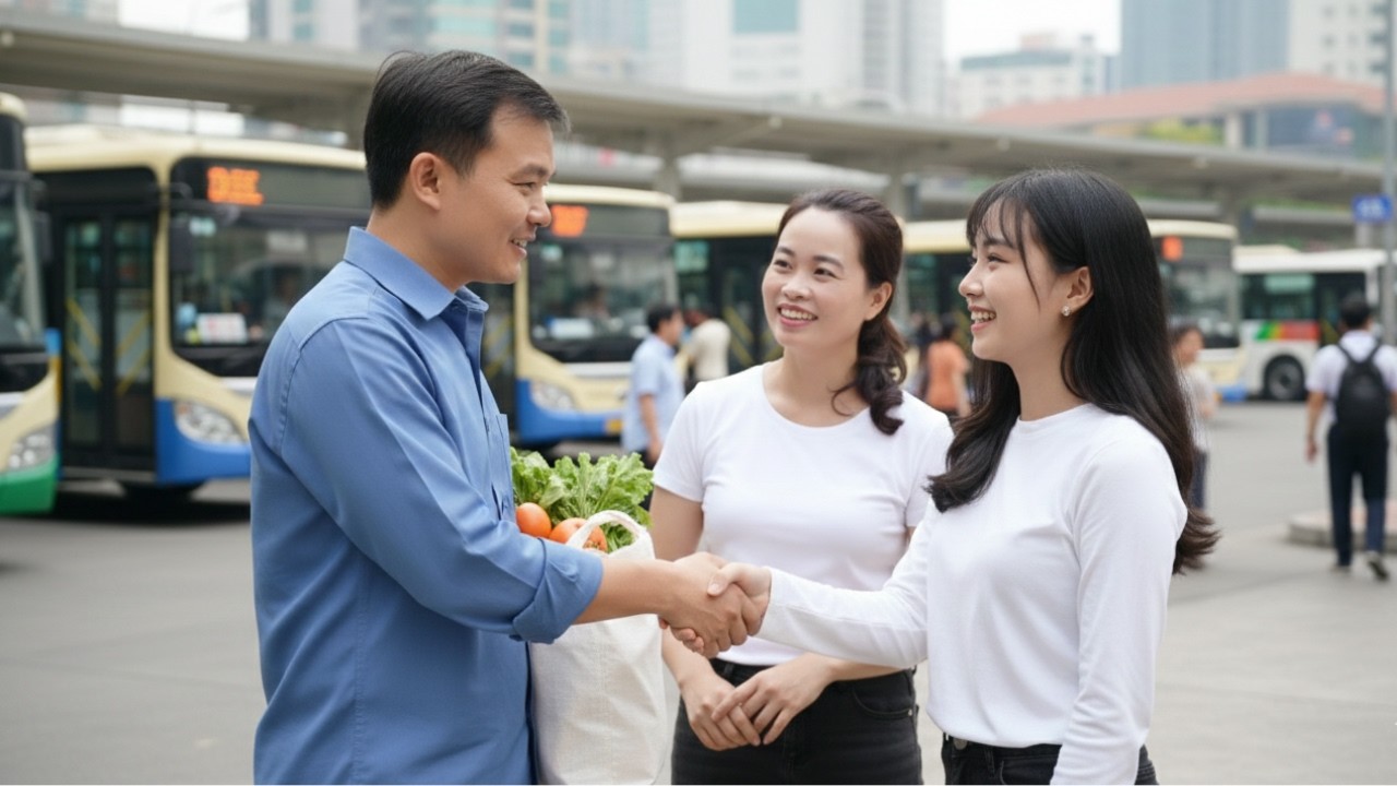 Роберт и Май приехали в город, чтобы навестить младшую сестру Май, радуясь тесной сестринской связи.