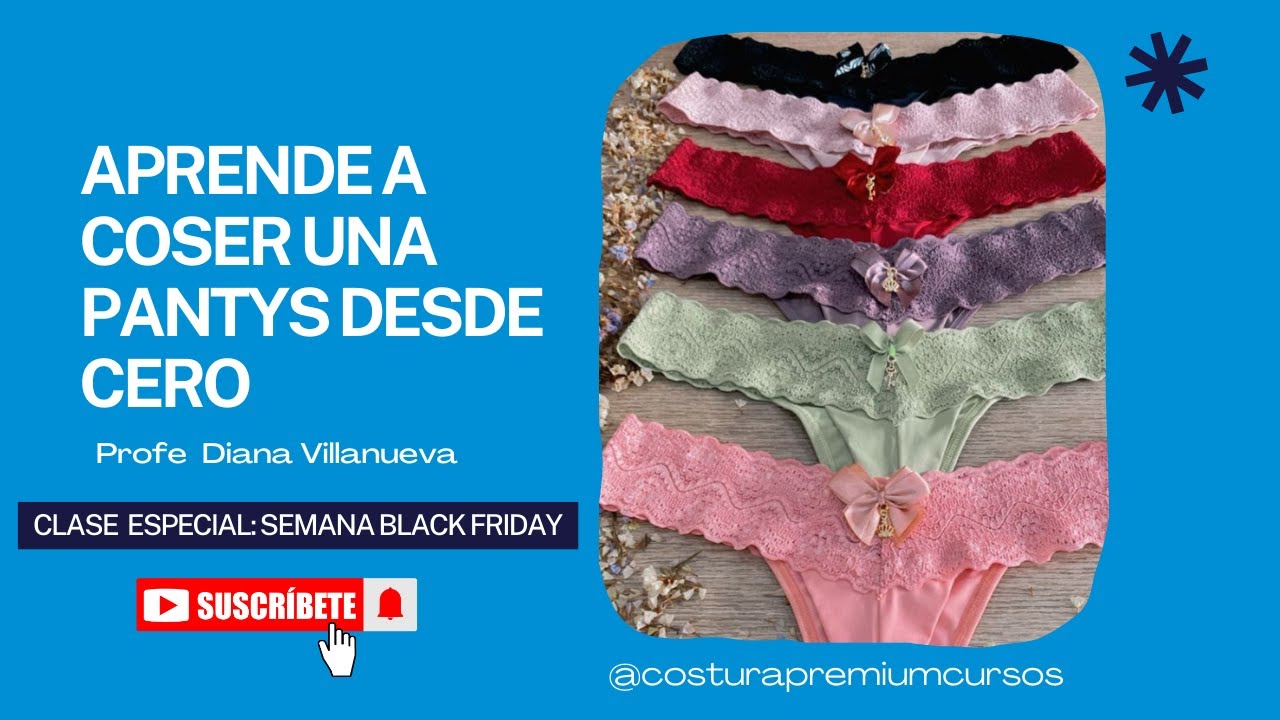 CLASE EN VIVO 🎥 Aprende a COSER una PANTYS desde CERO 👙  Tutorial de COSTURA para VENDER BlackFriday