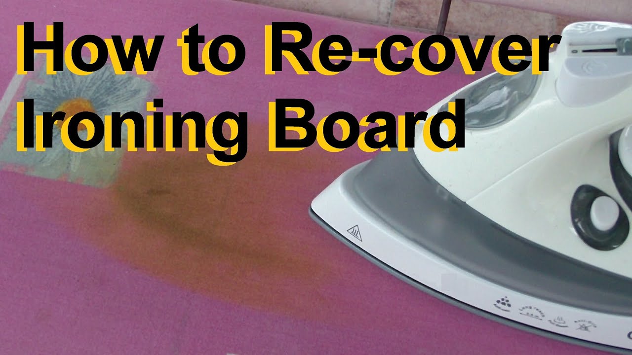 How to Re-cover a Wooden Ironing Board. Changing the Cover and Padding.