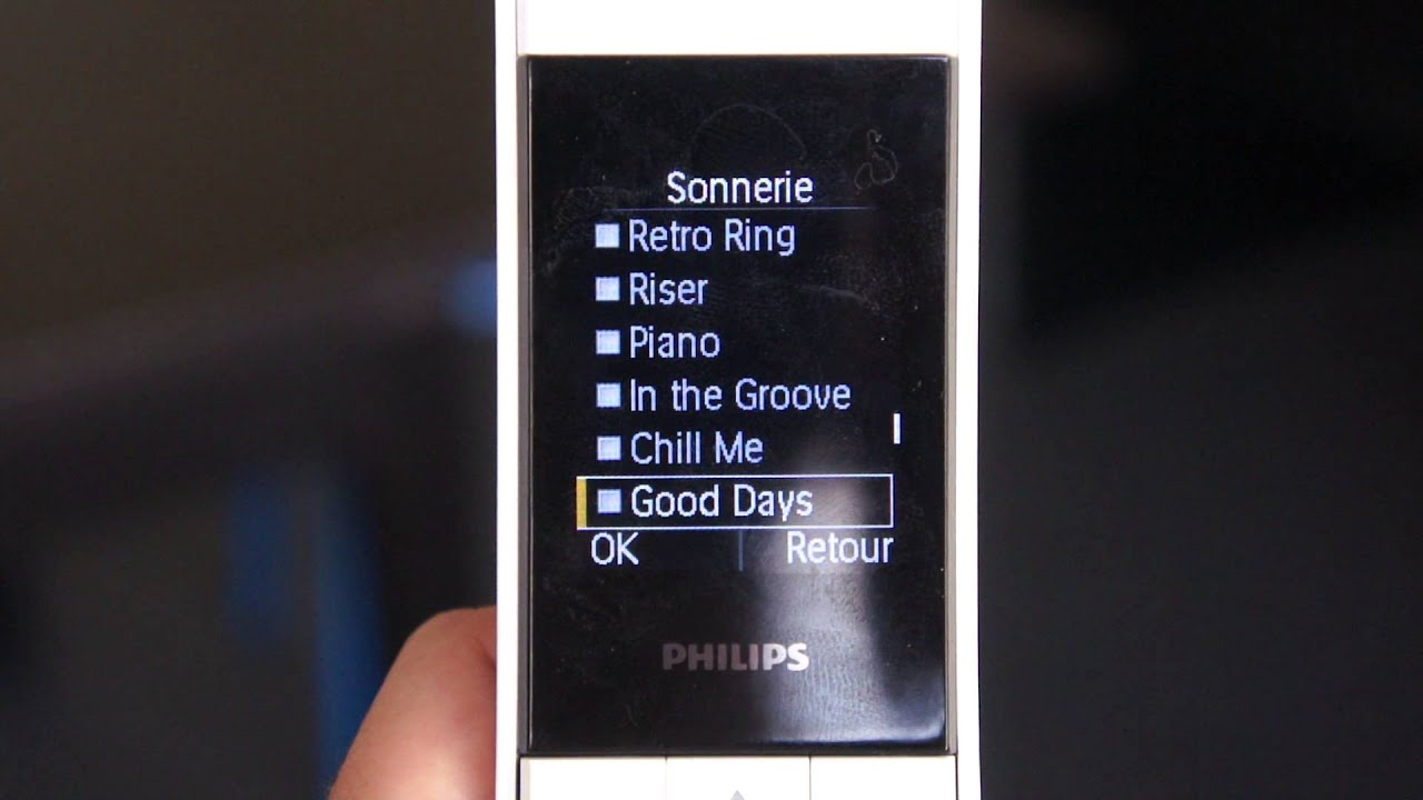 Les Numériques : Les sonneries du M8 de Philips