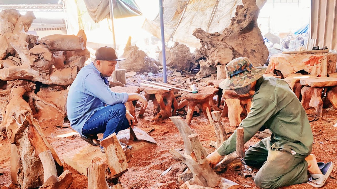 Hàng Chục Bàn Ghế Gốc Cây Đồ Gỗ Mỹ Nghệ Cao Cấp Bán Giá Rẻ Ở Bình Dương Trc Giờ Sài Gòn Giãn Cách XH