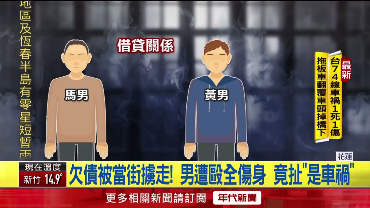 花蓮街頭擄人討債圍毆　被害人獲救竟是「毒品通緝犯」