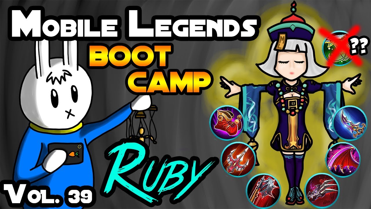 RUBY - TIPS, ITEMS, SPELL, EMBLEMS, TRICKS, AND GUIDE - MGL MOBILE LEGENDS BOOT CAMP VOLUME 39