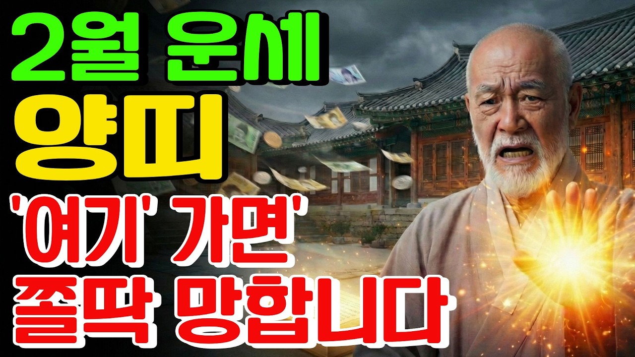 2026년 양띠 조상님이 급하게 보낸 경고입니다 2월에 절대 하지 마십시오