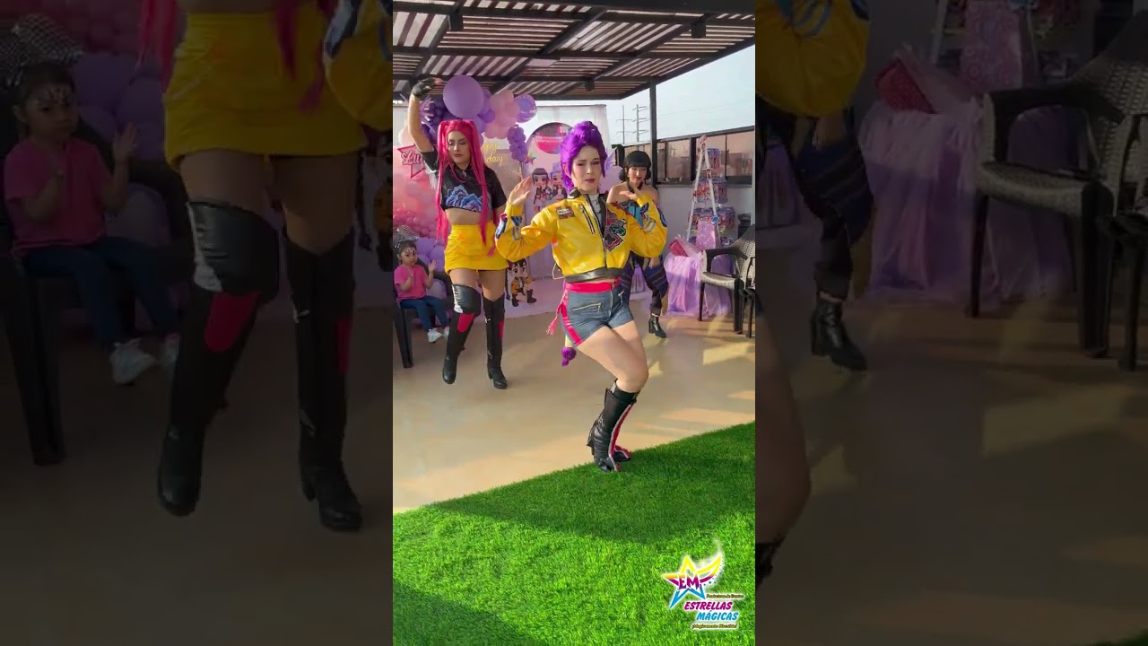 Show Infantil KPop Demon Hunters - Las Guerreras KPop  musical Dorada (Golden) con Estrellas Mágicas