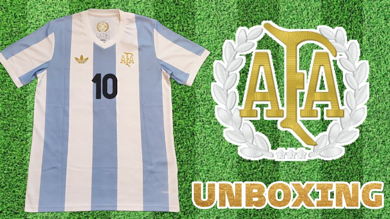 🇦🇷⚽ UNBOXING CAMISETA BARATA DE FUTBOL - ARGENTINA 50 AÑOS ADIDAS - LIONEL MESSI #10 - KITMM.COM ⚽🇦🇷