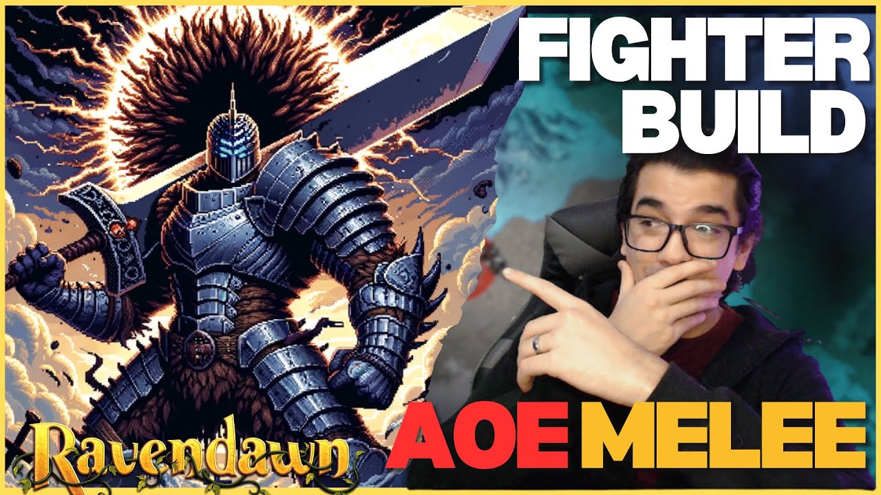 Ravendawn The AOE Fighter BUILD | Mid Late game | PVE OP Melee AOE build