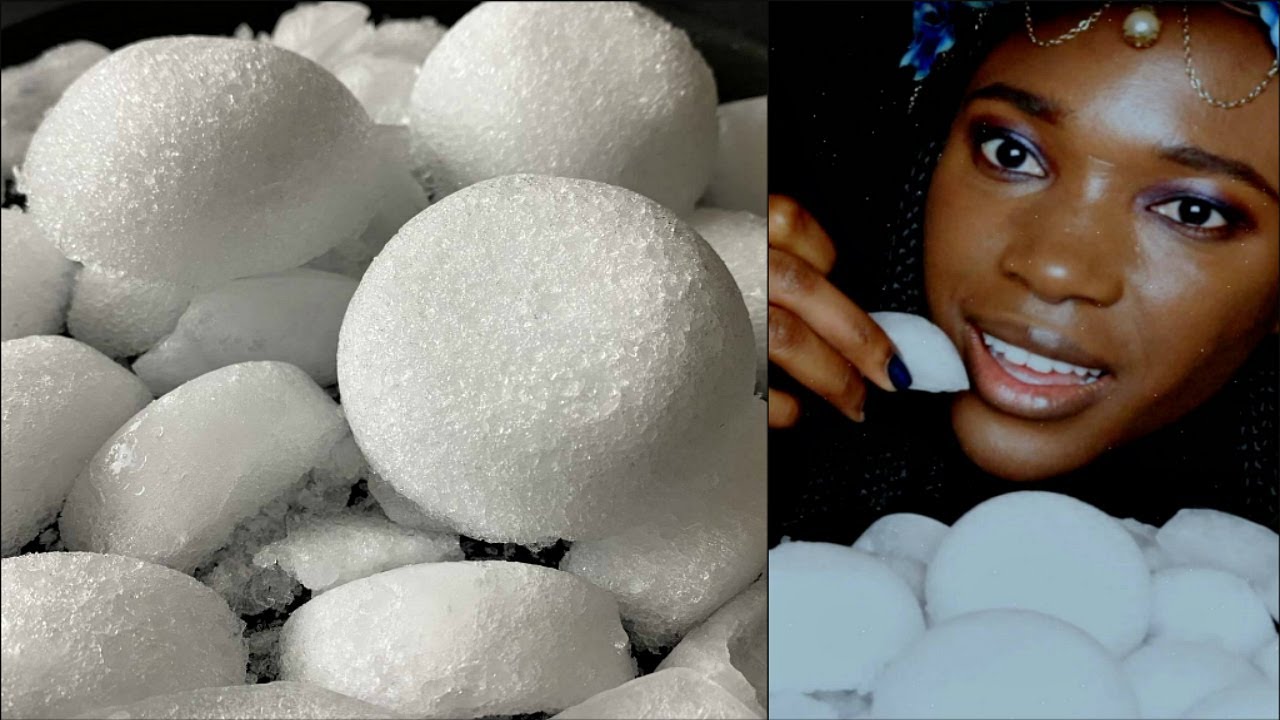 ASMR Eating Powdery Ice | *Extra Crispy Dry Ice Crunches* |얼음 먹는 거| 氷を食べる音 | 얼음 먹는