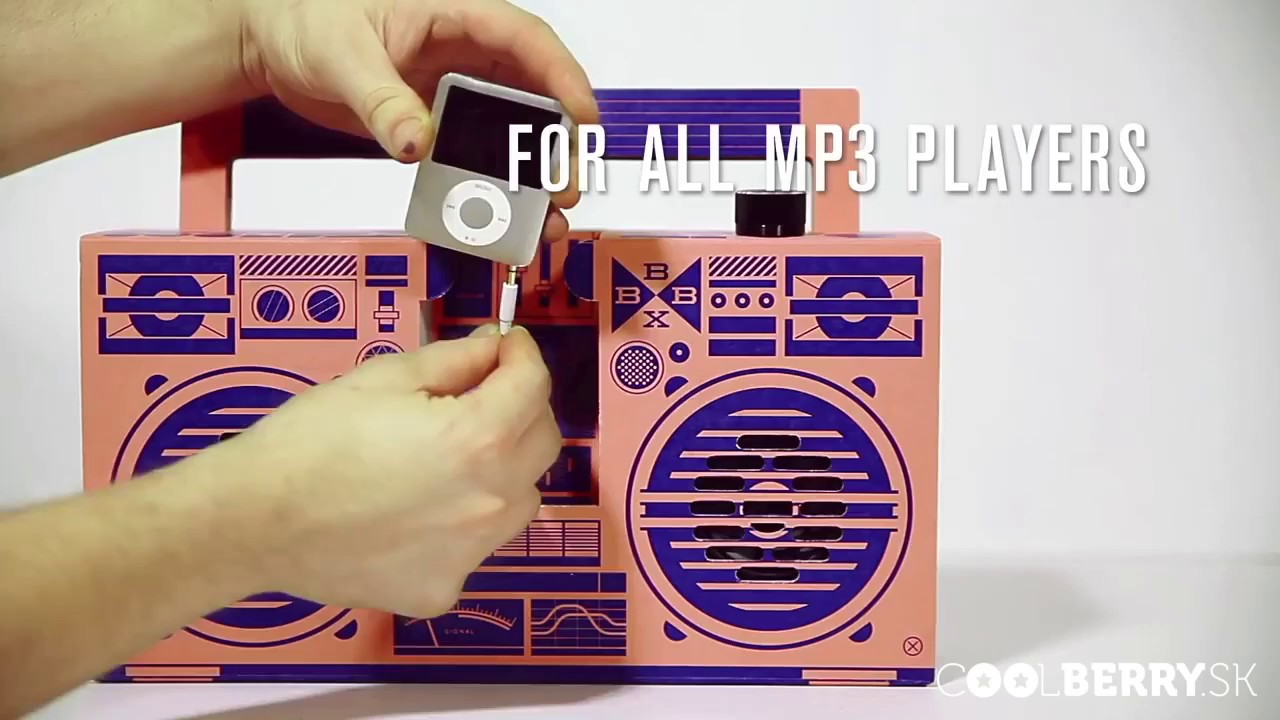Kart&oacute;nov&yacute; bluetooth reproduktor Berlin Boombox - coolberry.sk