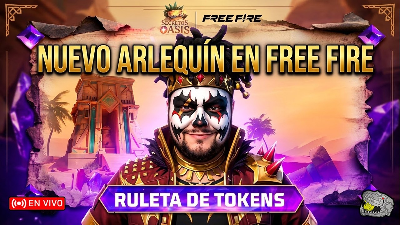 🔴 NUEVO ARLEQUIN EN FREE FIRE - PONCHOELREX 😎