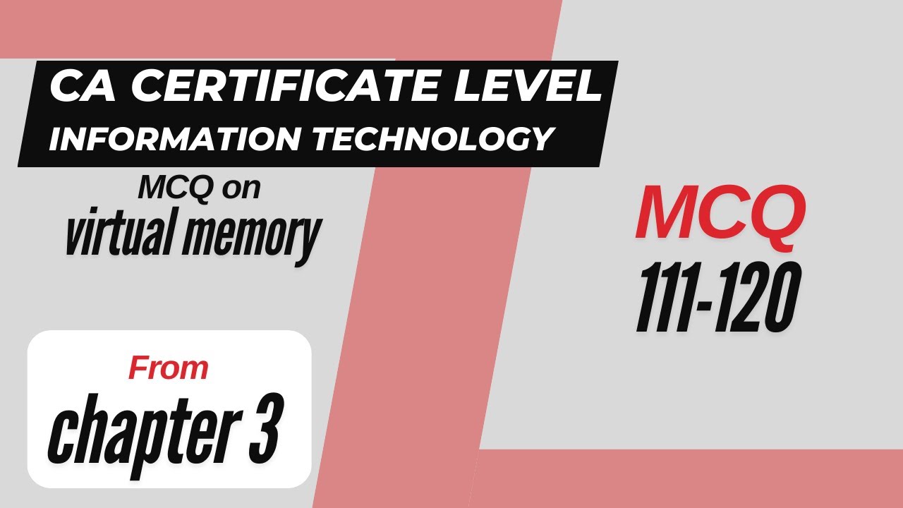 MCQ Practice on Virtual Memory