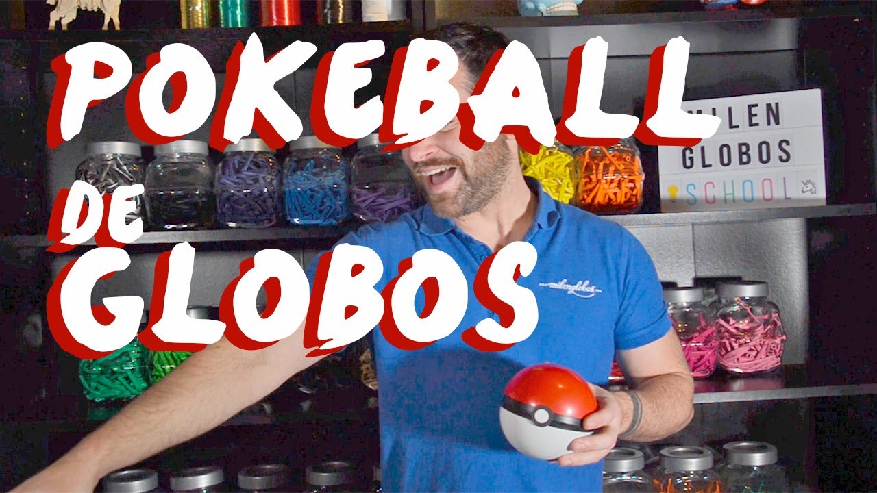 Pokeball de globos - Tutorial globoflexia