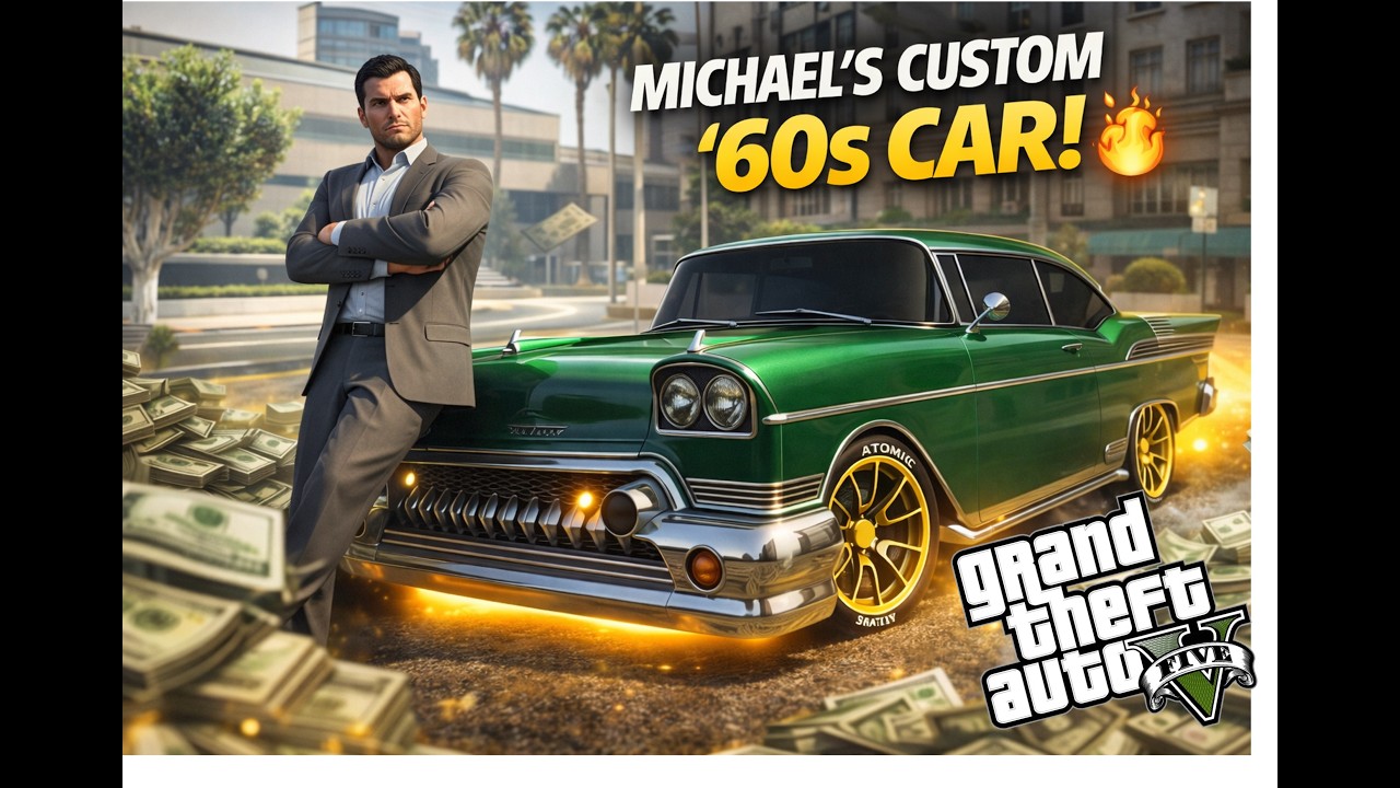 Michael’s Ultimate Classic Lowrider Build 💚🔥 | GTA 5 Custom Car Showcase