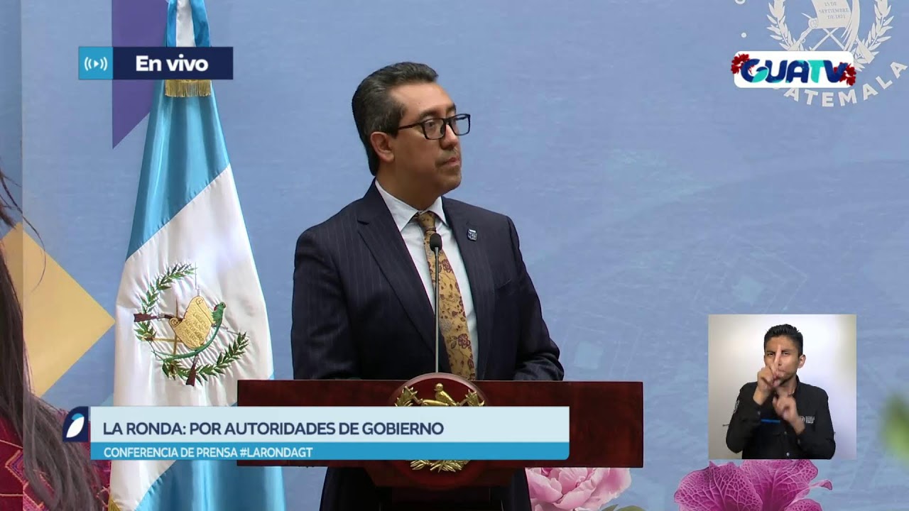 Conferencia de Prensa del Gobierno de Guatemala. #LaRondaGT