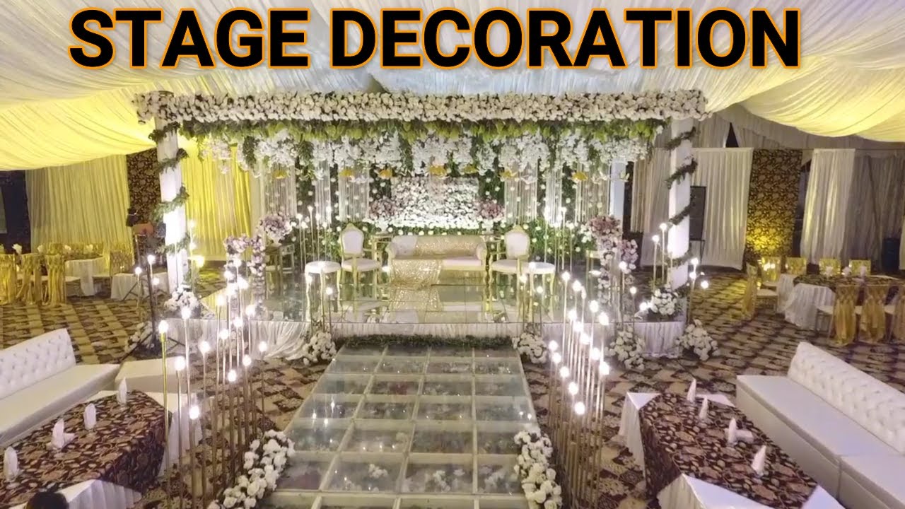STAGE DECORATION FOR WEDDING/VALIMA II VALIMA STAGE DECOR IN RAHIM YAR KHAN II FLOWER PALACE DECOR
