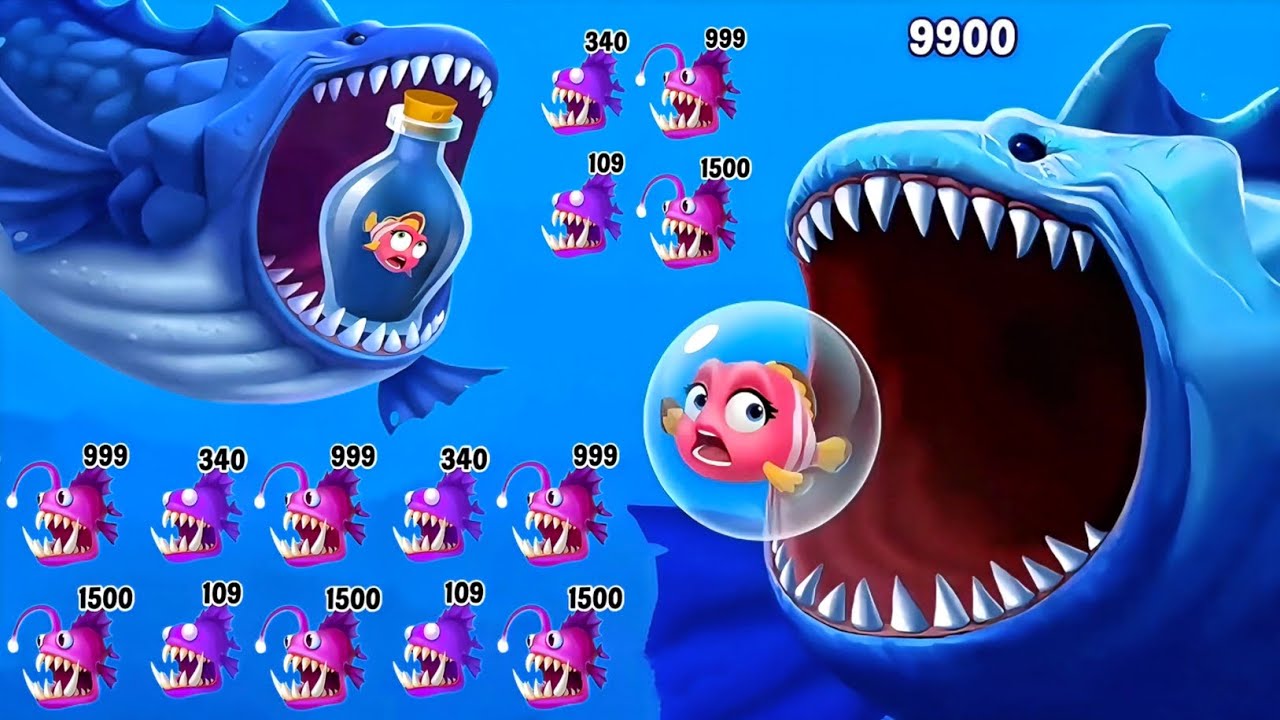 Fishdom 🐟 Monster Shark Extreme Attack 🔥 Fish Rescue from Monster Shark 🦈 Fishdom Ads Level 312