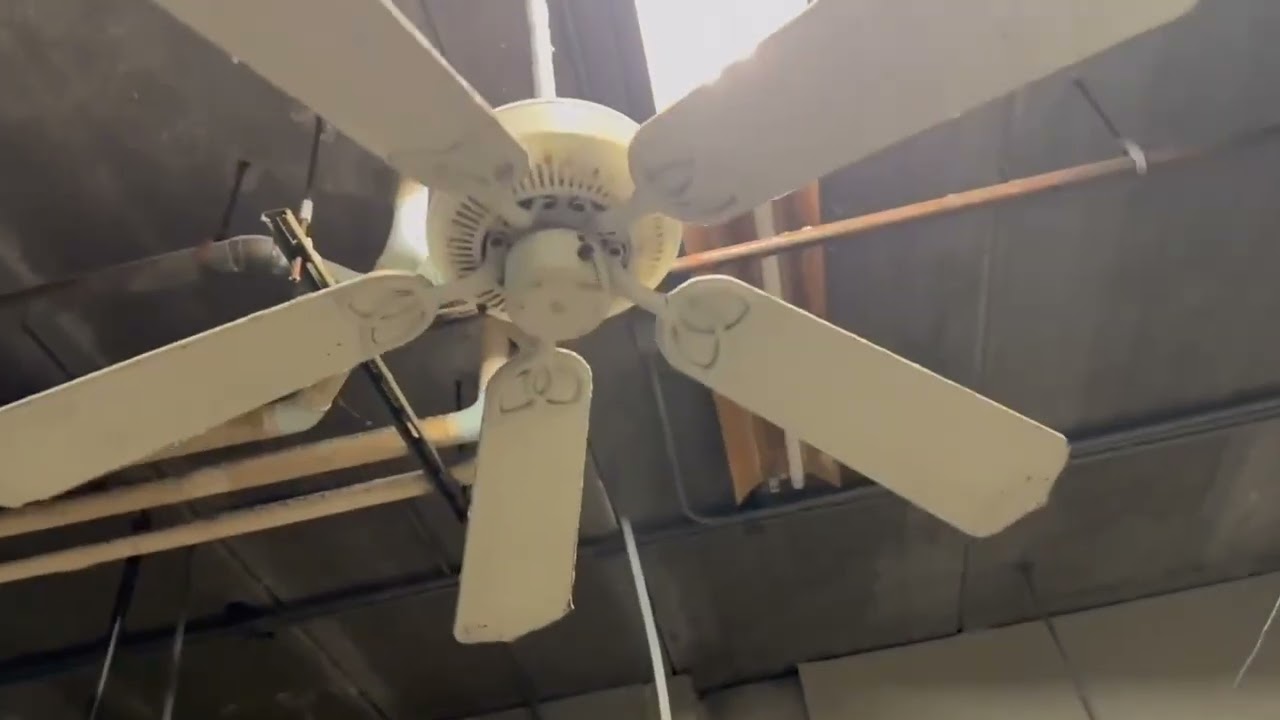 Ceiling Fans in a hotel backrooms/basement/underground