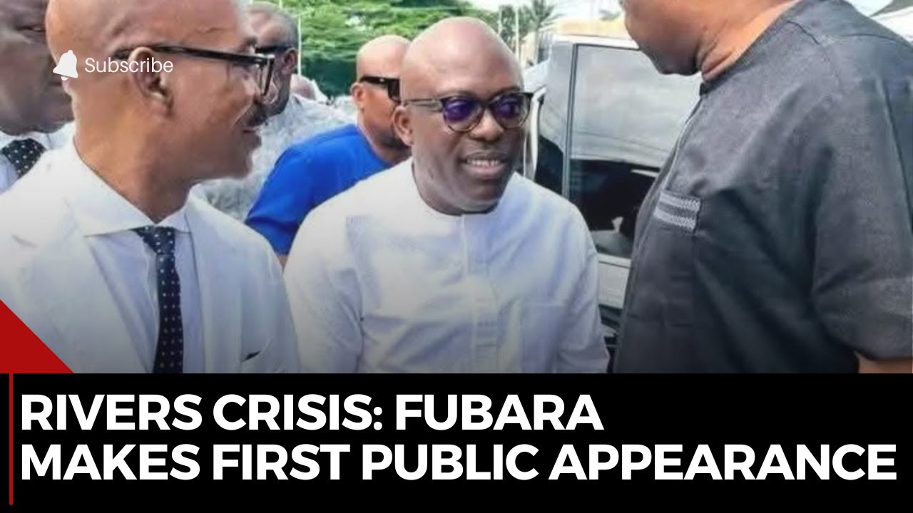Rivers Political Crisis: Governor Fubara Makes First Public Appearance After Suspension