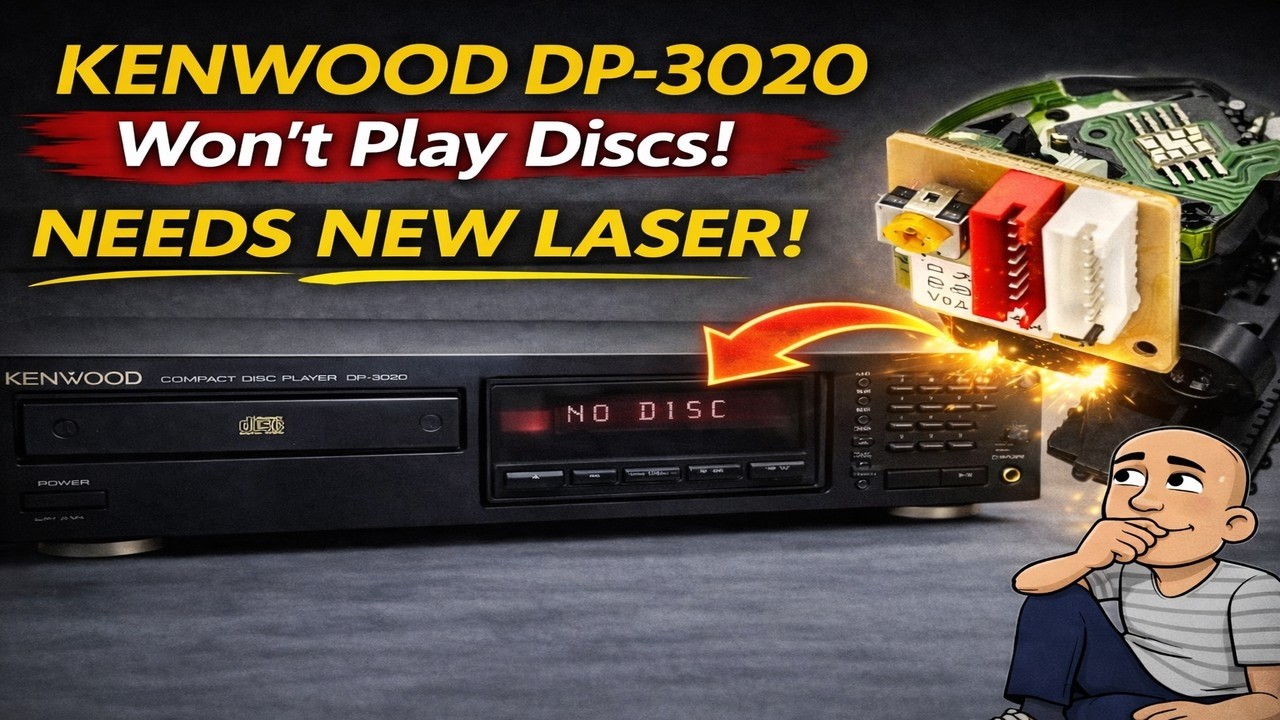 Ремонт CD-проигрывателя Kenwood DP-3020: спасение классики 90-х от утилизации