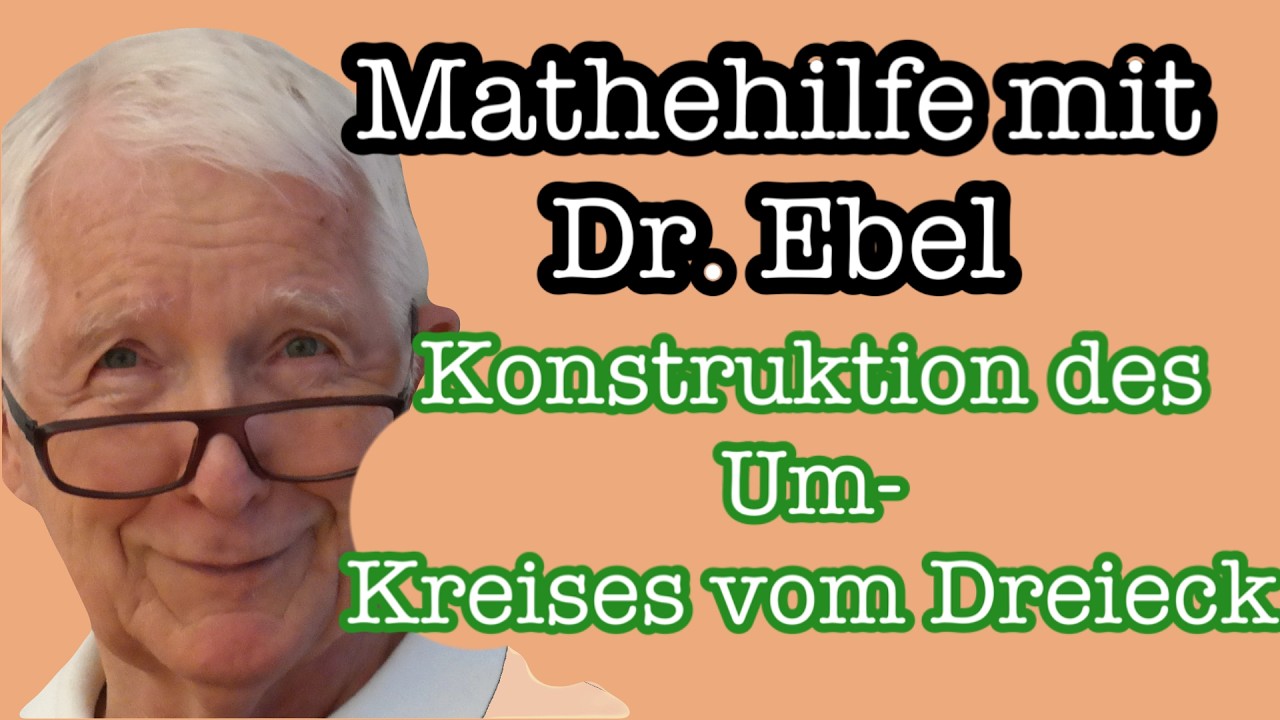 Konstruktion des Umkreises vom Dreieck